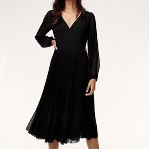 Wilfred 'Beaune' Pleated Wrap Dress Long Sleeve